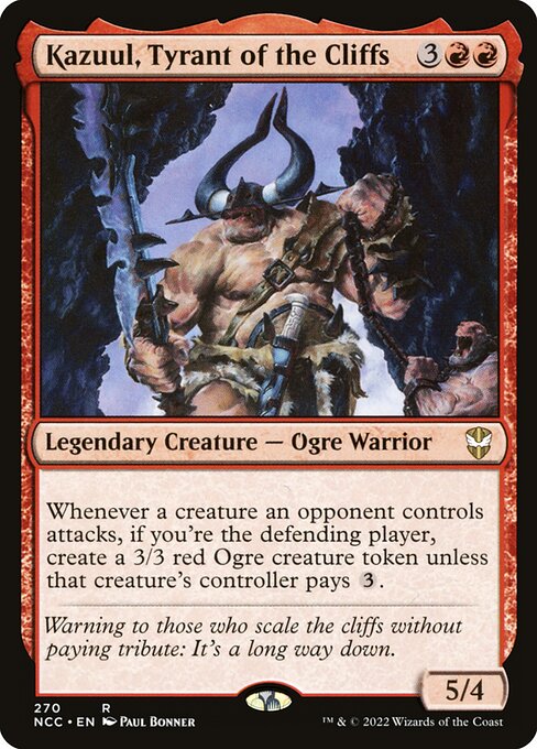 Kazuul, Tyrant of the Cliffs - New Capenna Commander Rare Card