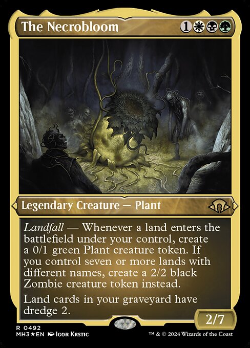 The Necrobloom - Modern Horizons 3 Rare Card