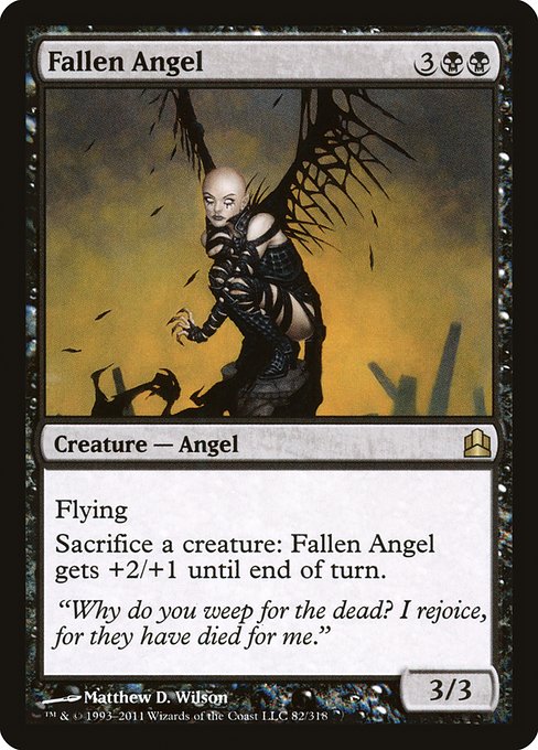 Fallen Angel - Commander 2011 Rare Card