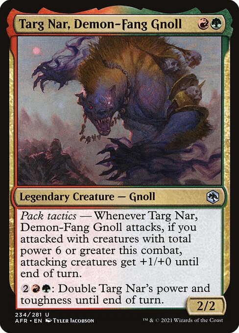 Targ Nar, Demon-Fang Gnoll - Adventures in the Forgotten Realms Uncommon Card
