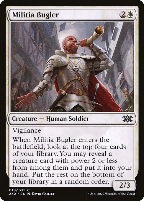 Militia Bugler - Double Masters 2022 Common Card