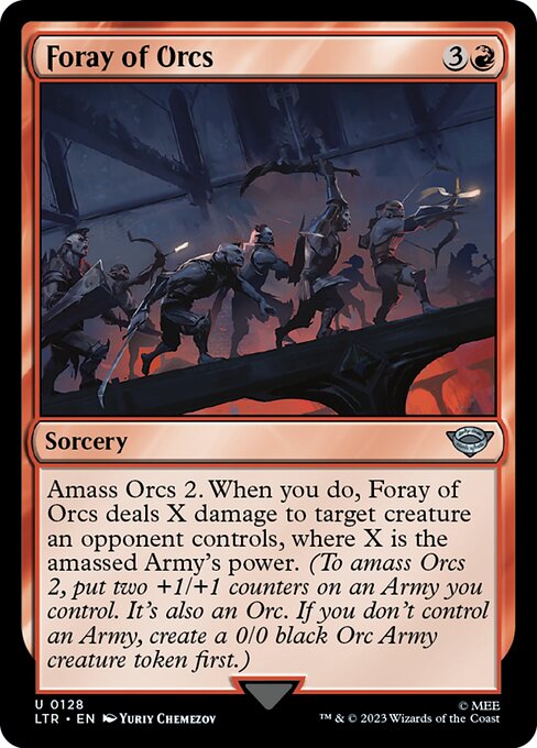 Foray of Orcs - The Lord of the Rings: Tales of Middle-earth Uncommon Card