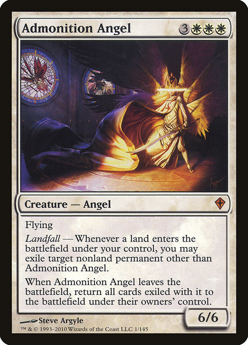 Admonition Angel - Worldwake Mythic Card