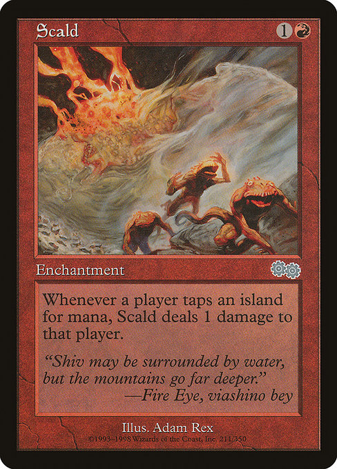 Scald - Urza's Saga Uncommon Card