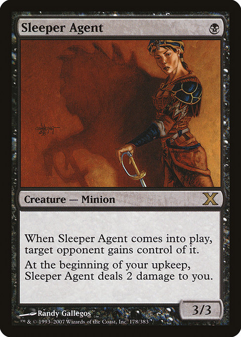 Sleeper Agent - Tenth Edition Rare Card