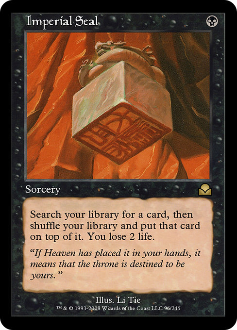 Imperial Seal - Masters Edition II Rare Card