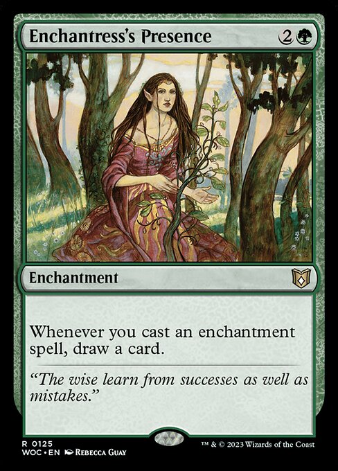 Enchantress's Presence - Wilds of Eldraine Commander Rare Card