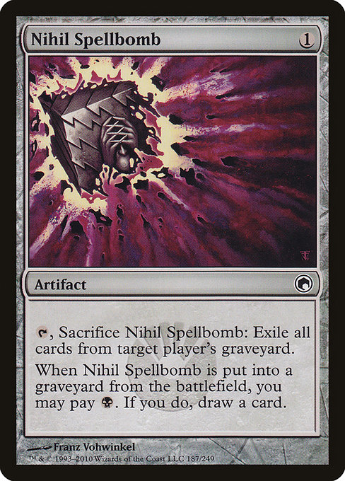 Nihil Spellbomb - Scars of Mirrodin Common Card