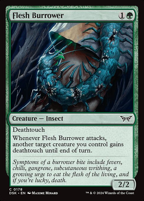 Flesh Burrower - Duskmourn: House of Horror Common Card