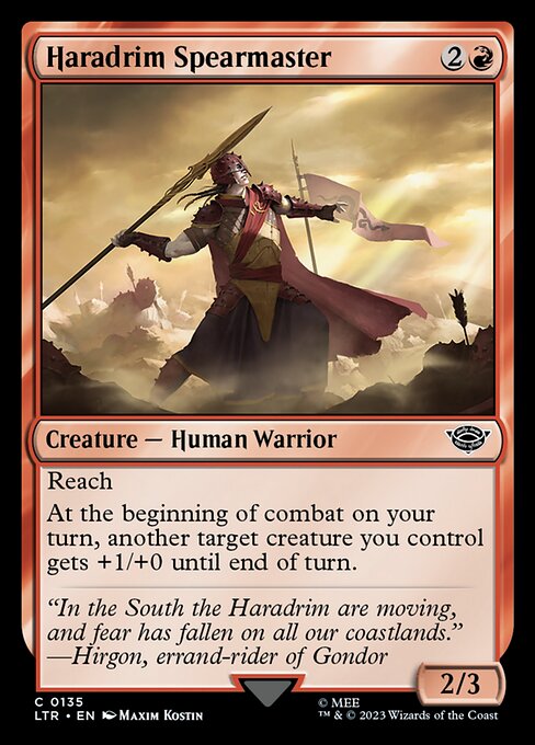 Haradrim Spearmaster - The Lord of the Rings: Tales of Middle-earth Common Card