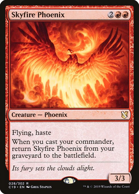 Skyfire Phoenix - Commander 2019 Rare Card
