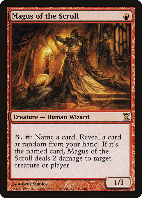 Magus of the Scroll - Time Spiral Rare Card