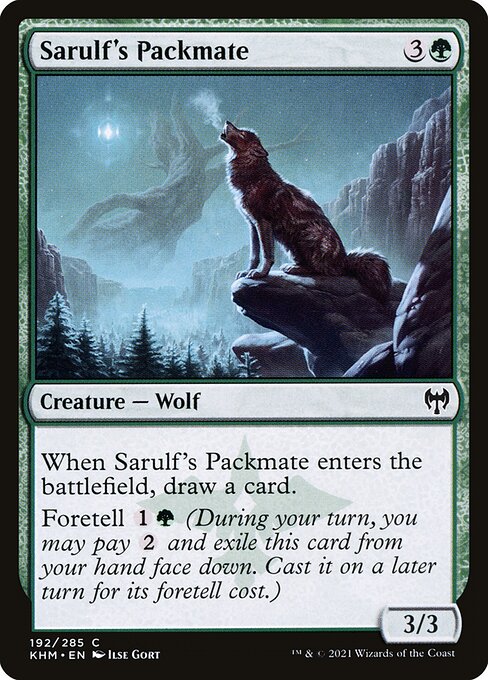 Sarulf's Packmate - Kaldheim Common Card