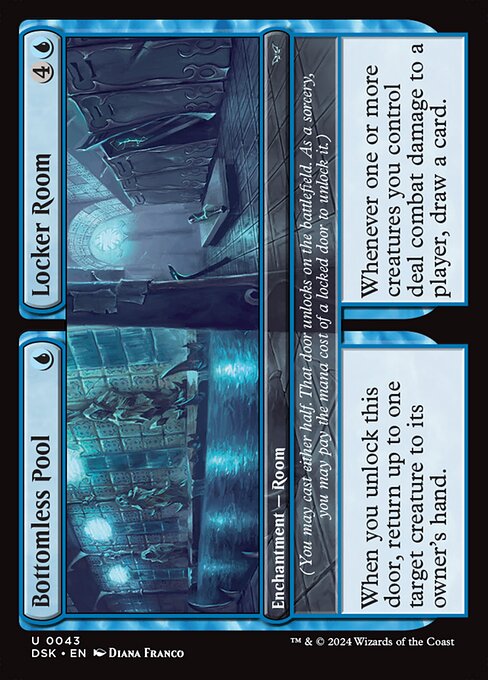 Bottomless Pool // Locker Room - Duskmourn: House of Horror Uncommon Card