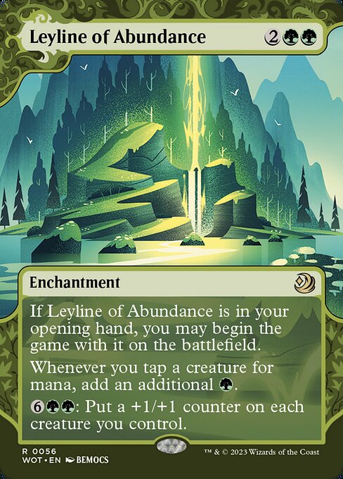 Leyline of Abundance - Wilds of Eldraine: Enchanting Tales Rare Card