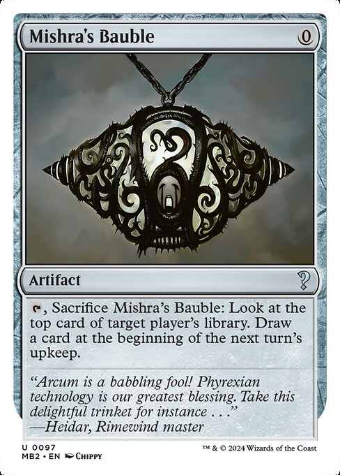 Mishra's Bauble - Mystery Booster 2 Uncommon Card