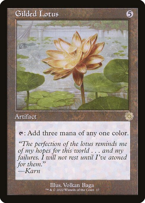 Gilded Lotus - The Brothers' War Retro Artifacts Rare Card