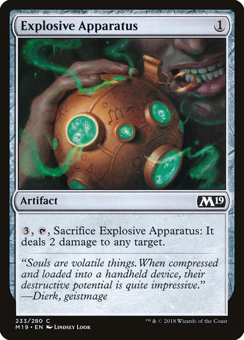 Explosive Apparatus - Core Set 2019 Common Card