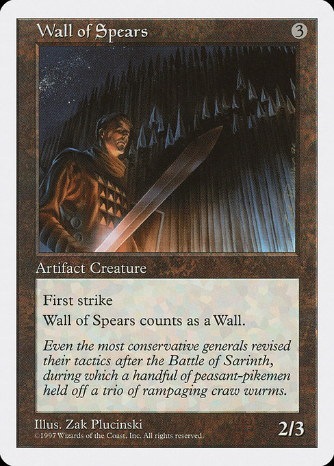 Wall of Spears - Fifth Edition Common Card