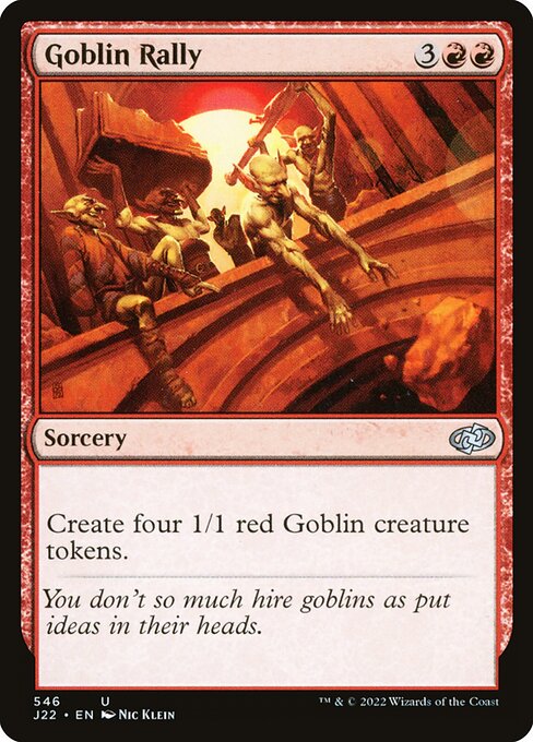 Goblin Rally - Jumpstart 2022 Uncommon Card