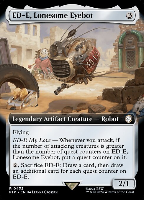 ED-E, Lonesome Eyebot - Fallout Rare Card