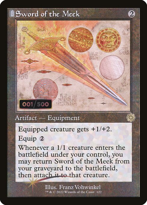 Sword of the Meek - The Brothers' War Retro Artifacts Rare Card