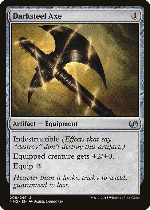 Darksteel Axe - Modern Masters 2015 Uncommon Card