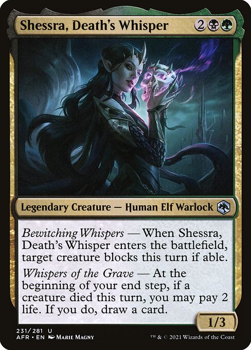 Shessra, Death's Whisper - Adventures in the Forgotten Realms Uncommon Card