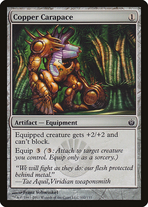 Copper Carapace - Mirrodin Besieged Common Card