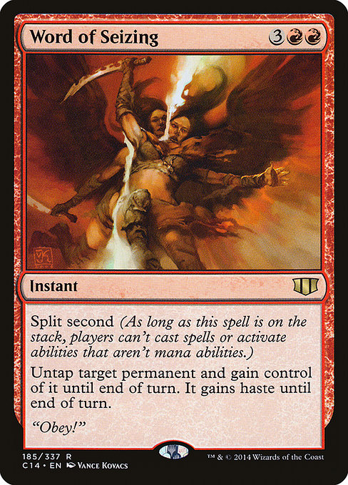 Word of Seizing - Commander 2014 Rare Card