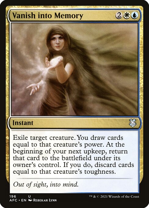 Vanish into Memory - Forgotten Realms Commander Uncommon Card