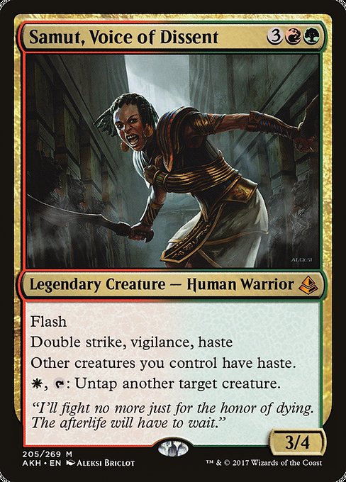 Samut, Voice of Dissent - Amonkhet Mythic Card