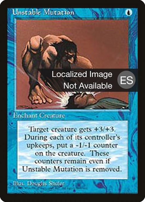 Unstable Mutation - Fourth Edition Foreign Black Border Common Card