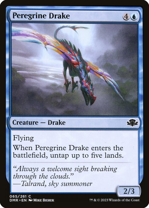 Peregrine Drake - Dominaria Remastered Common Card