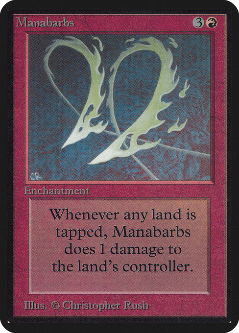 Manabarbs - Limited Edition Alpha Rare Card