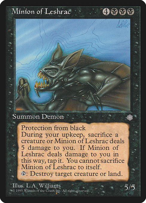Minion of Leshrac - Ice Age Rare Card