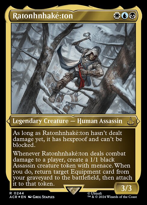 Ratonhnhaké꞉ton - Assassin's Creed Rare Card
