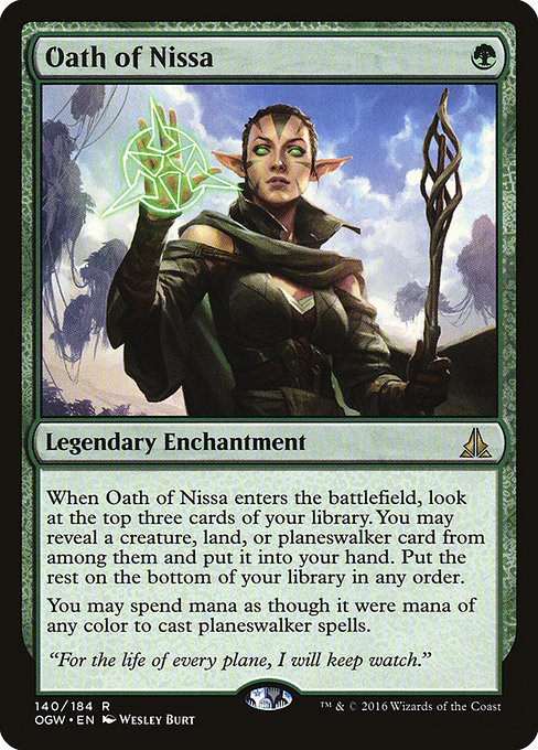 Oath of Nissa - Oath of the Gatewatch Rare Card