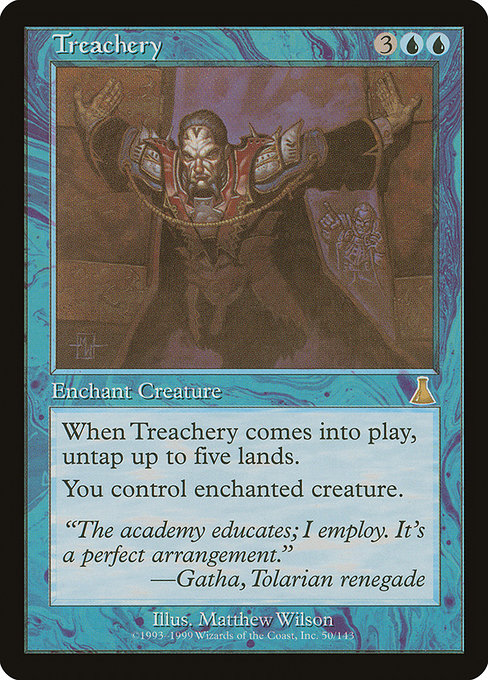 Treachery - Urza's Destiny Rare Card