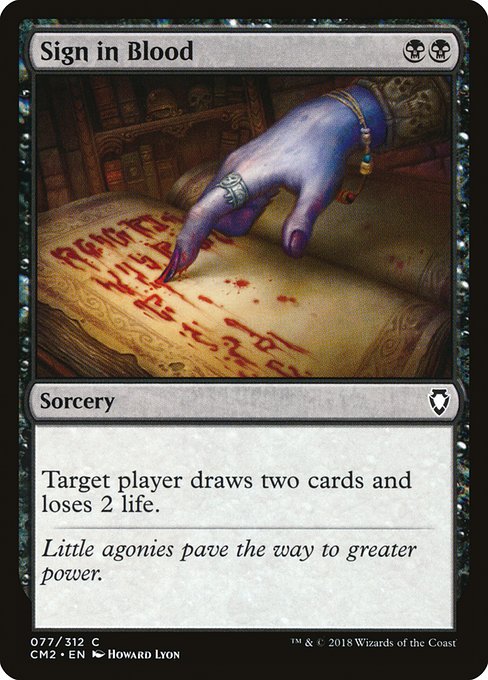 Sign in Blood - Commander Anthology Volume II Common Card