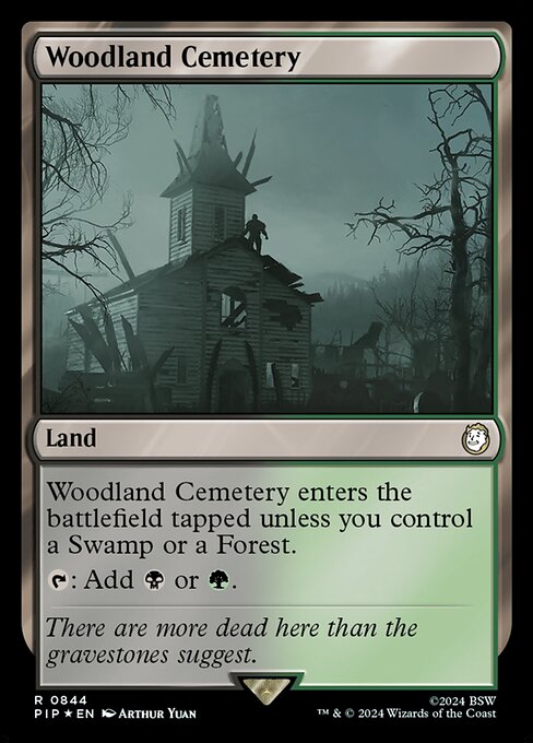 Woodland Cemetery - Fallout Rare Card