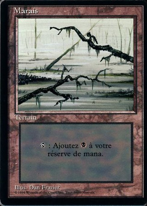 Swamp - Foreign Black Border Common Card