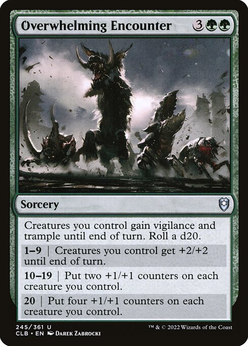Overwhelming Encounter - Commander Legends: Battle for Baldur's Gate Uncommon Card