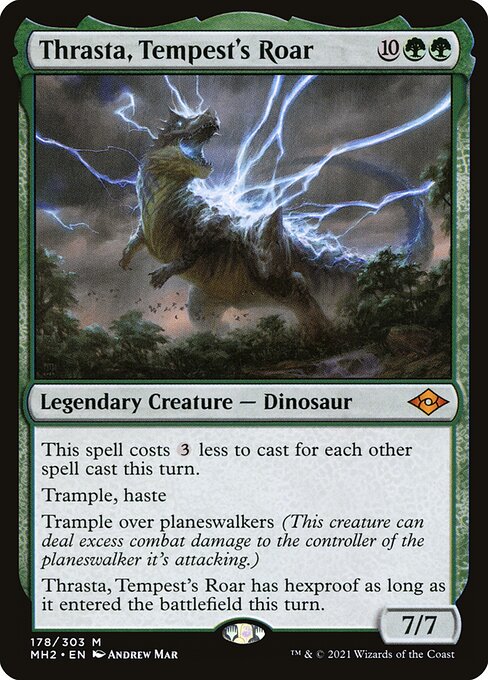 Thrasta, Tempest's Roar - Modern Horizons 2 Mythic Card