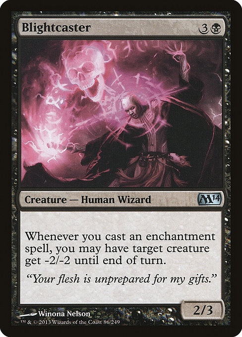 Blightcaster - Magic 2014 Uncommon Card