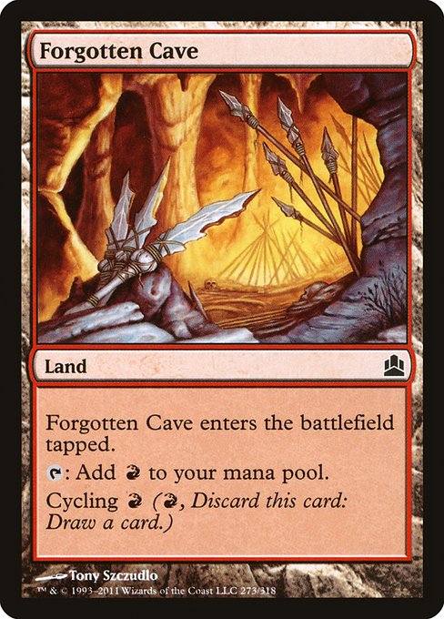 Forgotten Cave - Commander 2011 Common Card