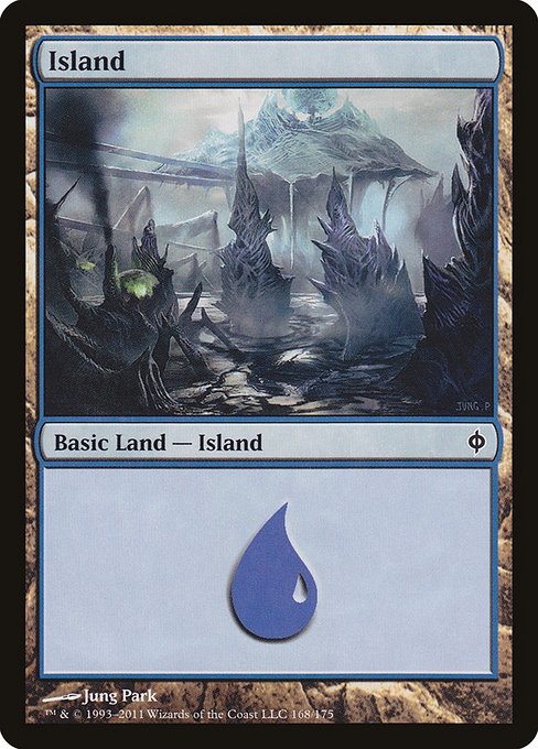 Island - New Phyrexia Common Card