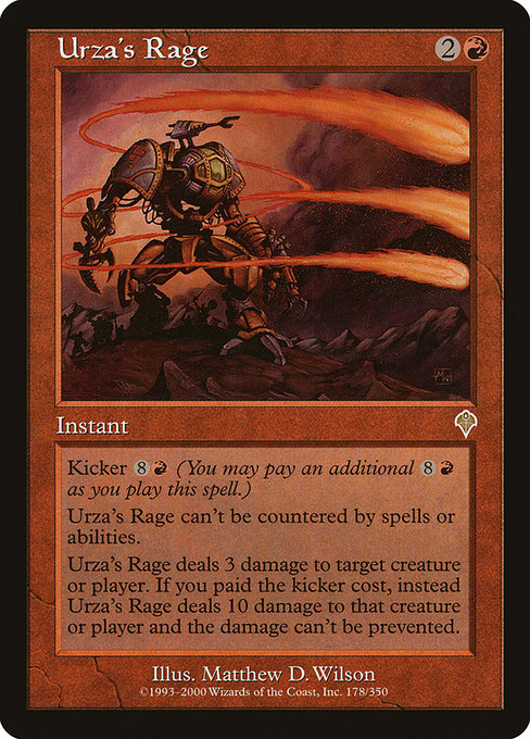 Urza's Rage - Invasion Rare Card