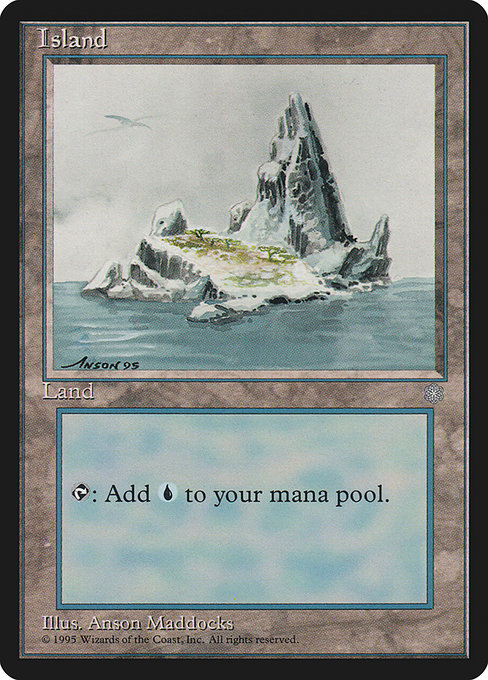 Island - Ice Age Common Card