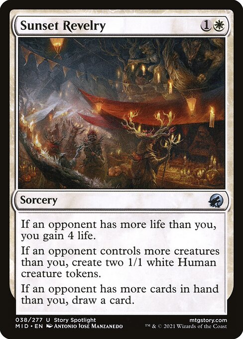 Sunset Revelry - Innistrad: Midnight Hunt Uncommon Card